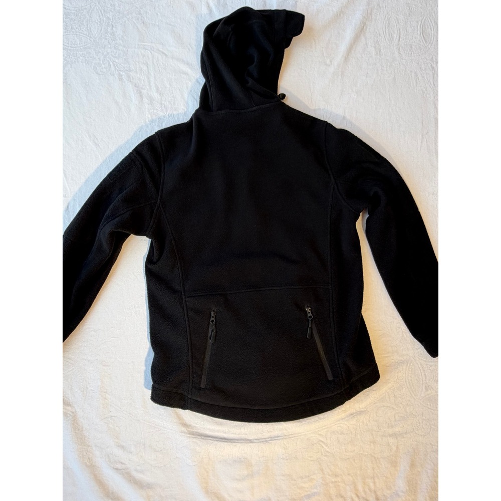Baerskin Tactical Supply Co Fleece Hoodie Black Full Zip Jacket Mens Medium